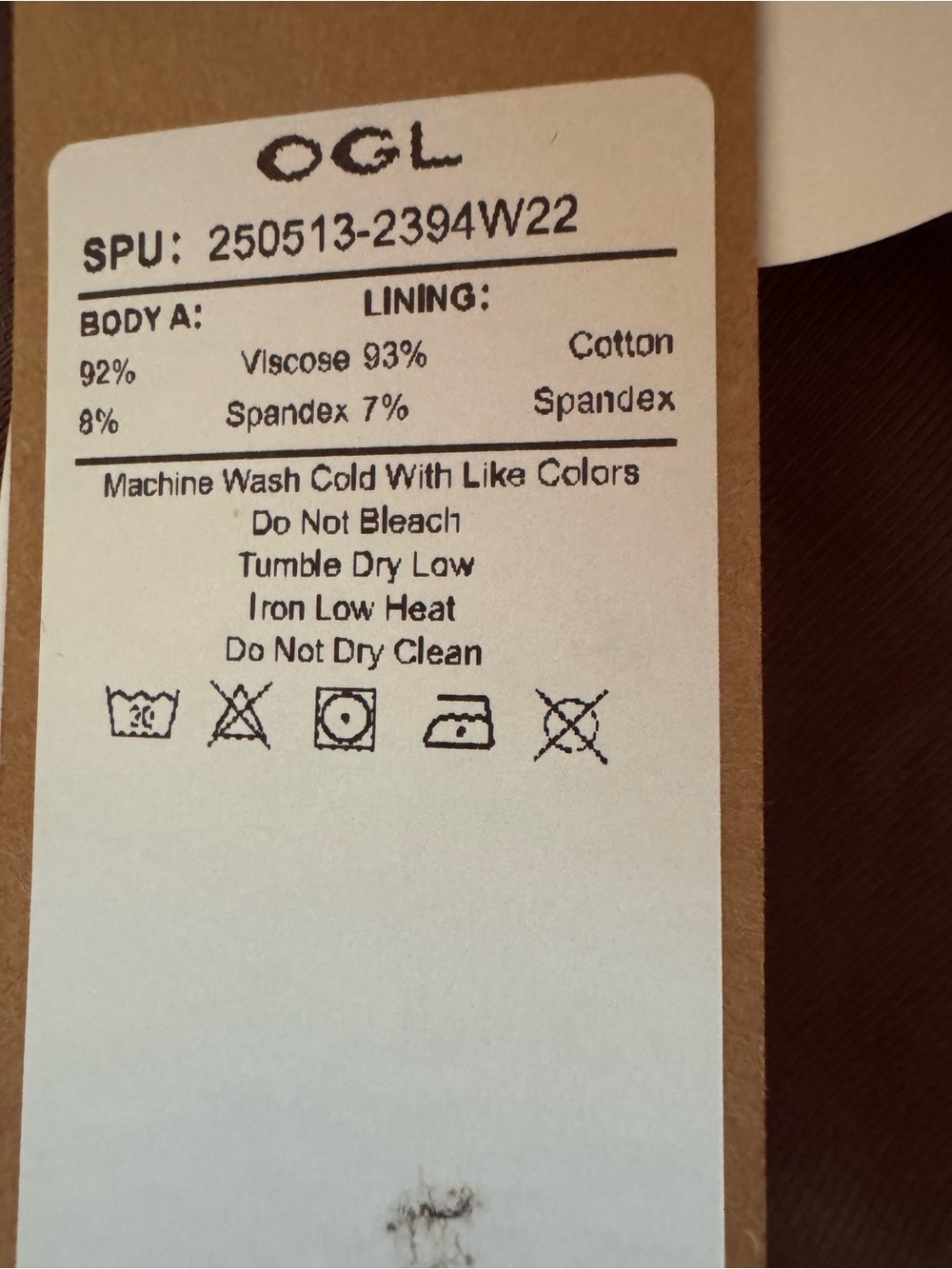 OGL VERSATILE TOP IN ICED MOCHA COLOR NWT - Picture 4 of 5